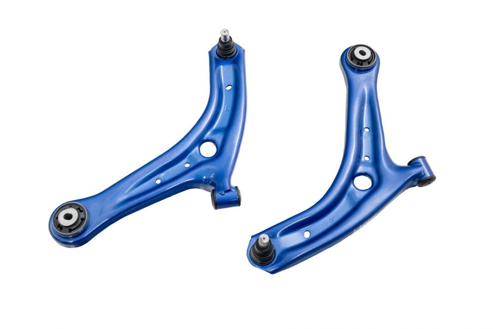 13-17 Ford Fiesta ST Front Lower Control Arms (Standard Balljoint, Hardened Rubber Bushings) - Megan Racing