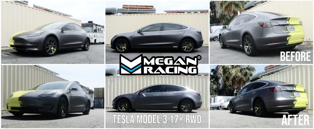 17-UP Tesla Model 3 RWD Megan Racing Lowering Springs - coiloverdepot.com