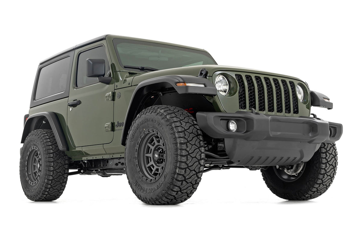 24-26 Jeep Wrangler JL Rubicon 4WD 3.5 Inch Lift Kit | C/A Drop | FR D/S - Rough Country