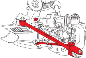 08-17 Honda SPC Cam and Toe Arm Adjustable Rear Set Accord