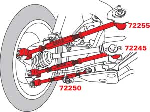 72240-PR-Infiniti-M35/M37/M56--Rear-6-Arm-Kit-