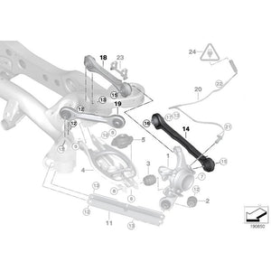 06-11 BMW 3-Series Godspeed Rear Toe Arms With Spherical Bearing