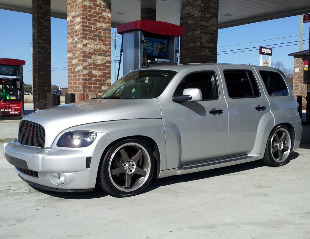 Chevy HHR sitting on BC Racing Coilovers 