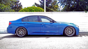 BC Racing Coilovers installed on a bmw F30