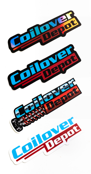 Coilover Depot Sticker Pack, Includes 5 Vinyl Die Cut Stickers