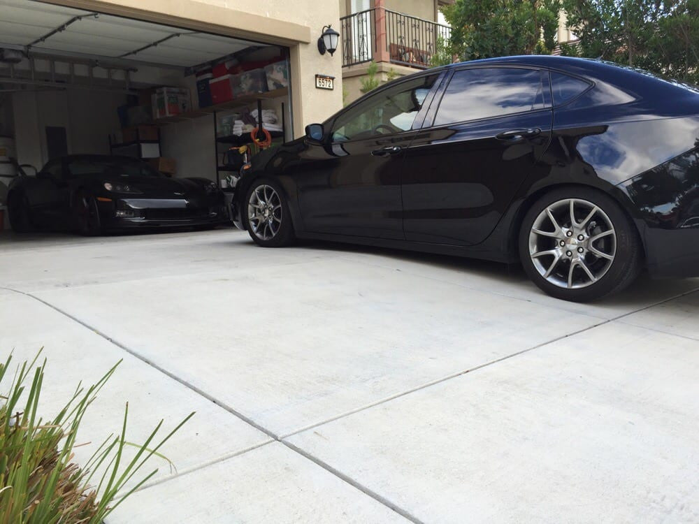 Dodge dart bc coilovers installed