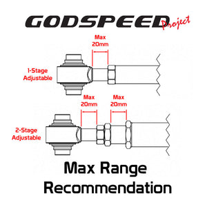 98-02 Subaru Forester Godspeed Adjustable Rear Lateral Links