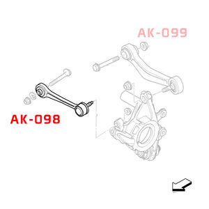 95-03 BMW 5 Series E39 Godspeed Rear Toe Arms
