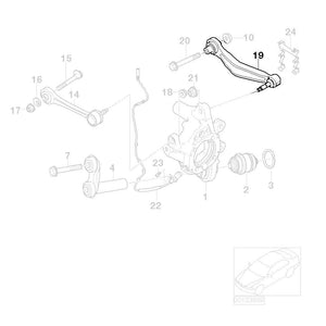 02-08 BMW 7 Series E65 / E66 / E67 Godspeed Rear Camber Arms