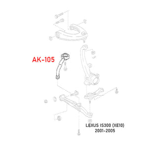 01-05 Lexus IS300 Godspeed Adjustable Front Tension Rods