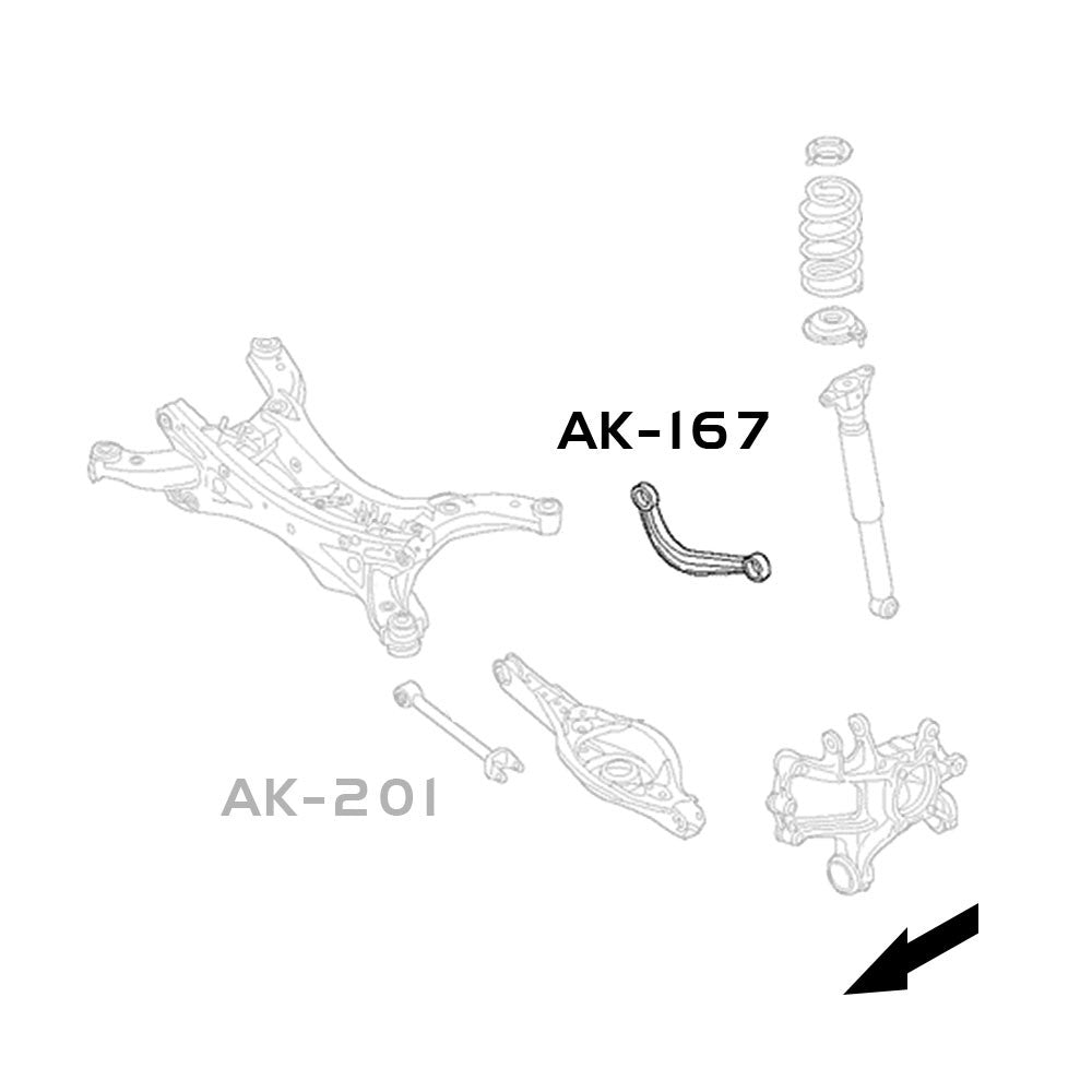 14-UP Mazda 6 Godspeed Adjustable Rear Camber Arms With Spherical Bearings