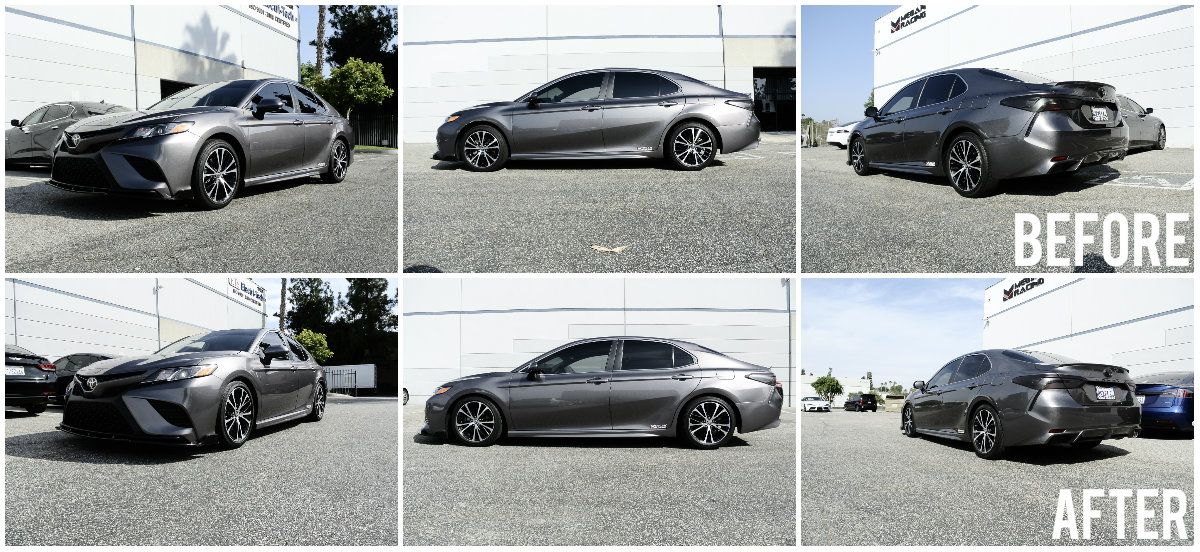 before and after camry lowering springs