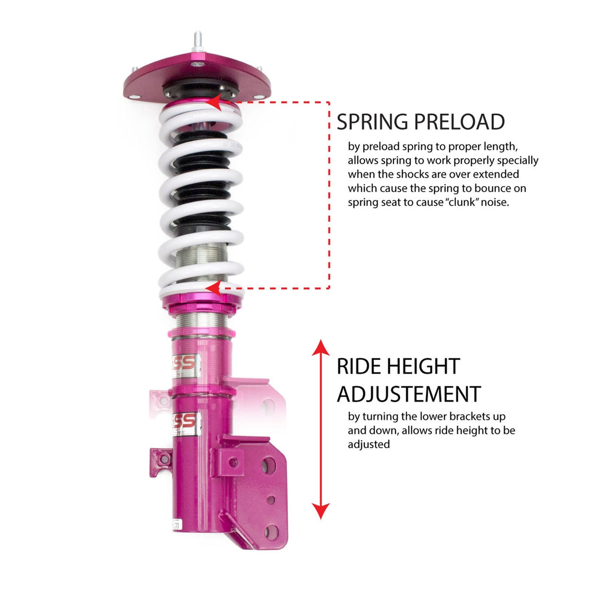 00-03 Nissan Maxima A33 Godspeed Coilovers- MonoSS
