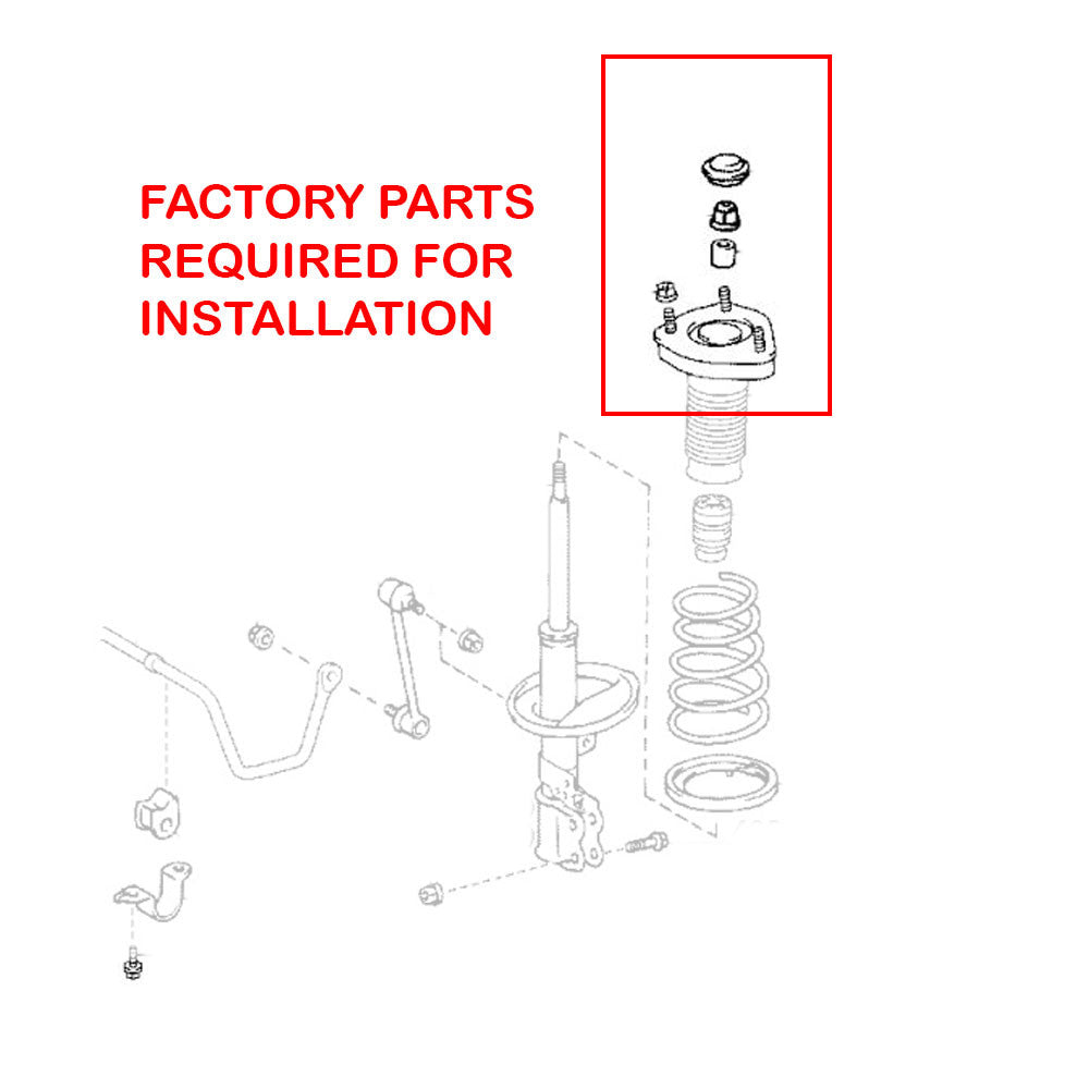 08-13 Toyota Highlander FWD Godspeed Coilovers- MonoSS