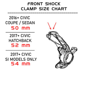 16-19 Honda Civic Touring / Sport Hatch Hyper Street II Coilovers