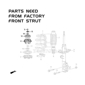 15-UP Honda Fit Riaction Sport Coilovers