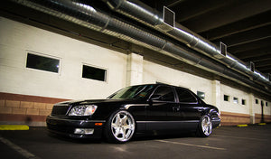 BC Coilovers installed on a 2000 Lexus LS400