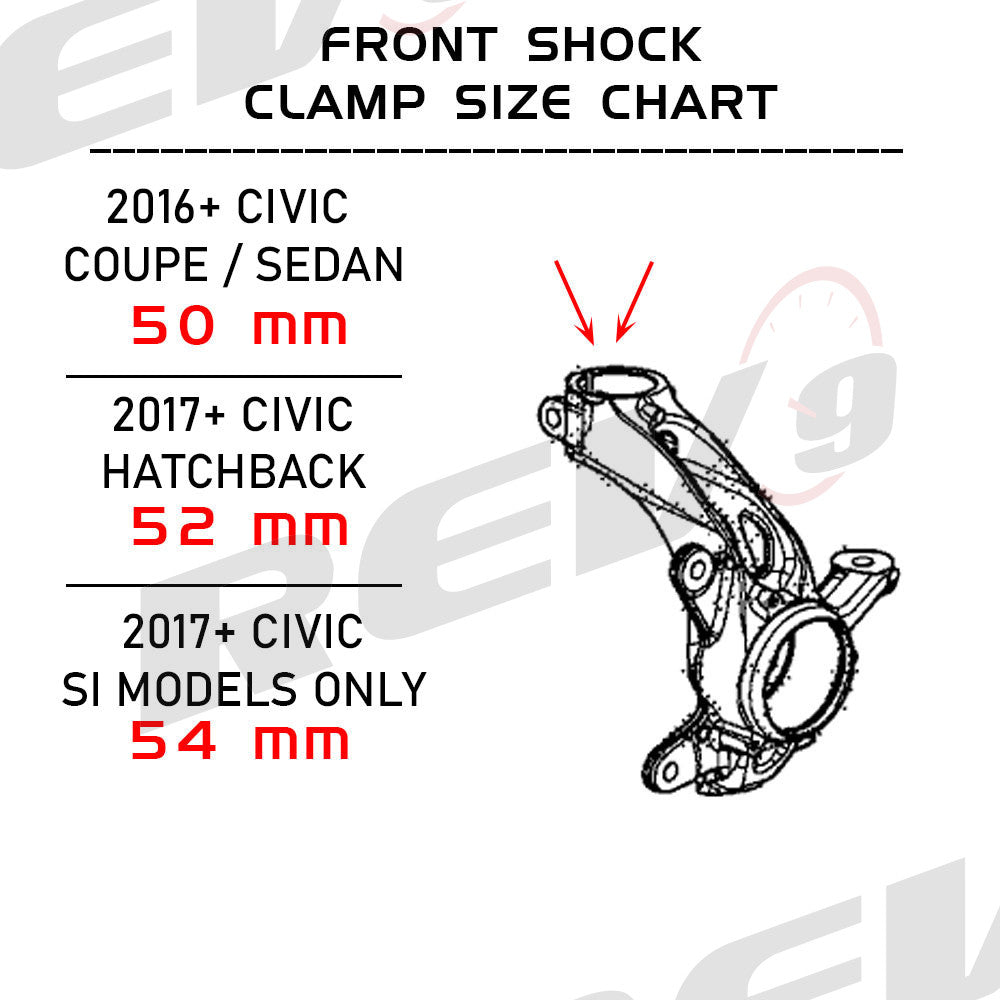 16-21 Honda Civic Si Hyper Street II Coilovers