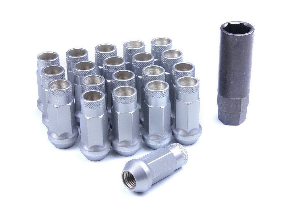 Muteki SR48 Extended Racing Lug Nuts 20pcs - Silver